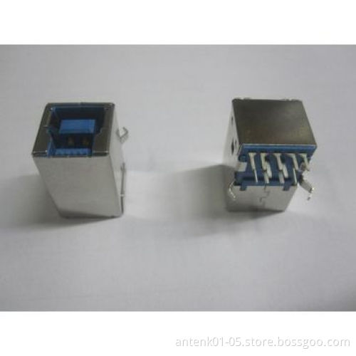 USB 3.0 B female 11P right angle version connector
